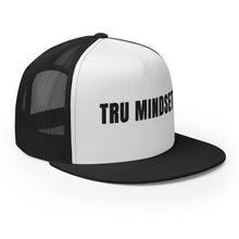 Load image into Gallery viewer, TRU MINDSET TRUCKER CAP - BLACK/WHITE