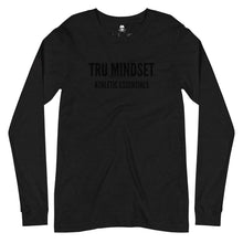 Load image into Gallery viewer, ATHLETIC ESSENTIALS LONG SLEEVE TEE - BLACK HEATHER