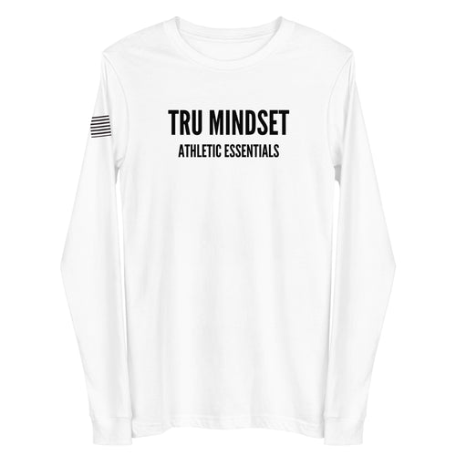 ATHLETIC ESSENTIALS LONG SLEEVE TEE - WHITE