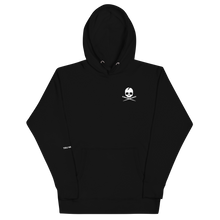 Load image into Gallery viewer, SKULL THREADS LOGO UNISEX HOODIE - BLACK