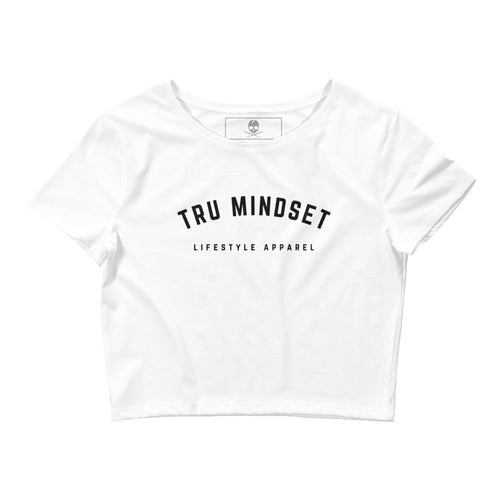 TRU MINDSET CROP TEE - WHITE